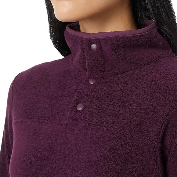 NWT 32 Degrees Women Midweight Snap Arctic Fleece Port Grape Sz S $70 L280 - Picture 4 of 5